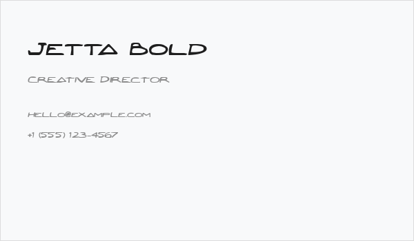 Jetta Bold Business Card