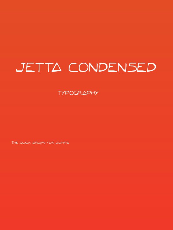 Jetta Condensed Poster