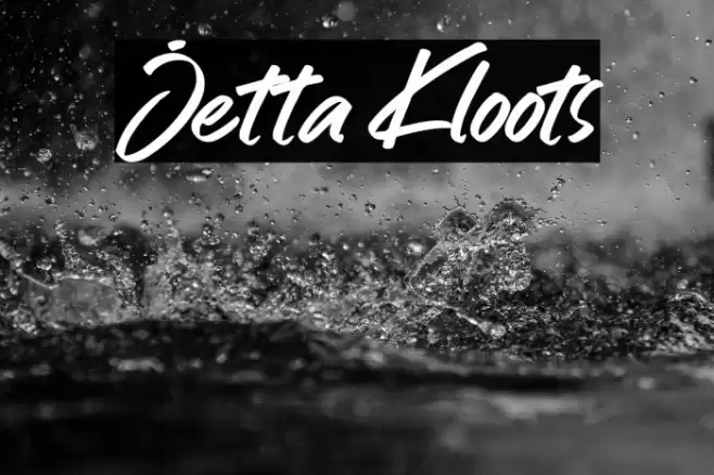 Jetta Kloots Font examples