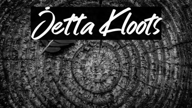 Jetta Kloots Font examples