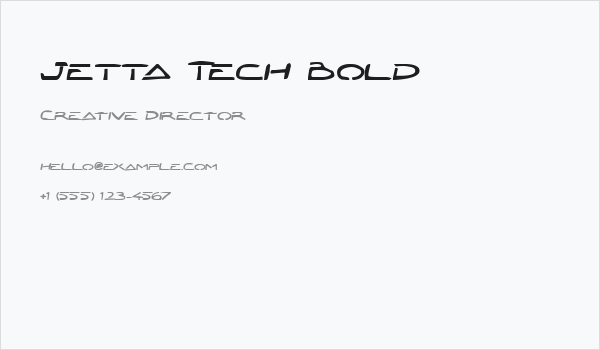 Jetta Tech Bold Business Card