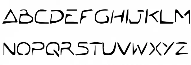 Jetta Tech Condensed Caratteri MAIUSCOLE