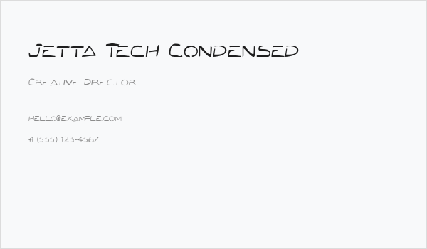 Jetta Tech Condensed Business Card
