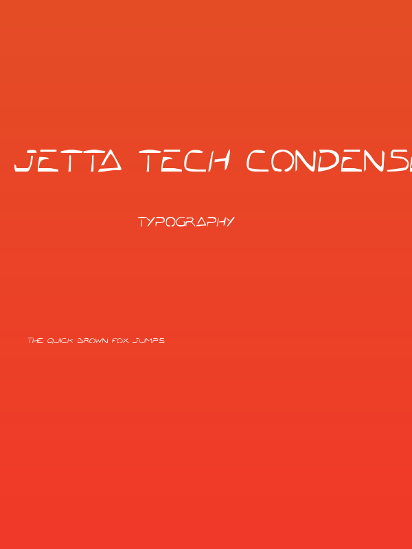 Jetta Tech Condensed Poster