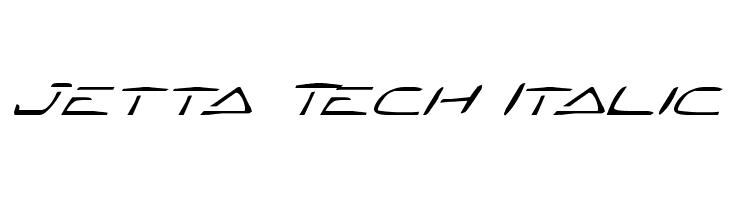 Jetta Tech Italic  नि: शुल्क फ़ॉन्ट्स डाउनलोड