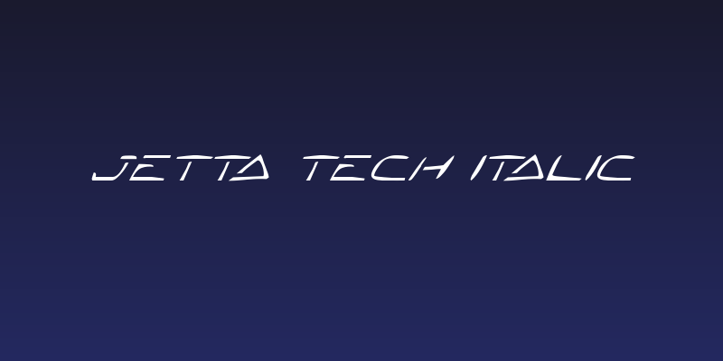 Jetta Tech Italic Social Header