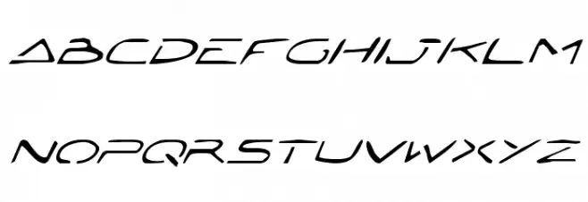 Jetta Tech Italic 字体 小写