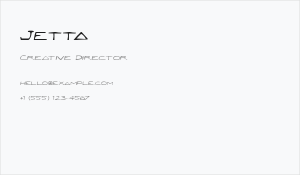 Jetta Business Card