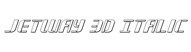 Jetway 3D Italic Font
