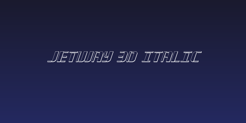 Jetway 3D Italic Social Header