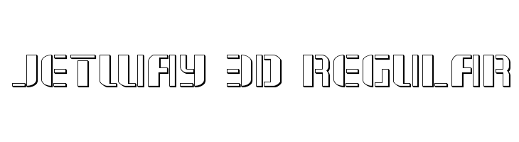 Jetway 3D Regular Font