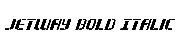 Jetway Bold Italic  免费字体下载