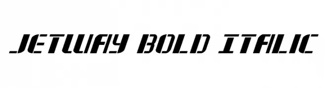 Jetway Bold Italic  免费字体下载