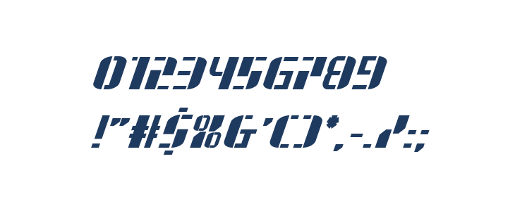 Jetway Bold Italic Other Characters