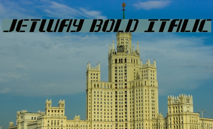 Jetway Bold Italic Example 1