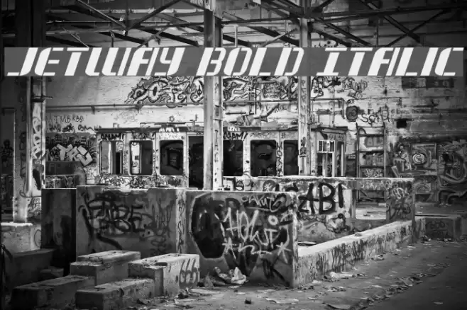 Jetway Bold Italic Font examples
