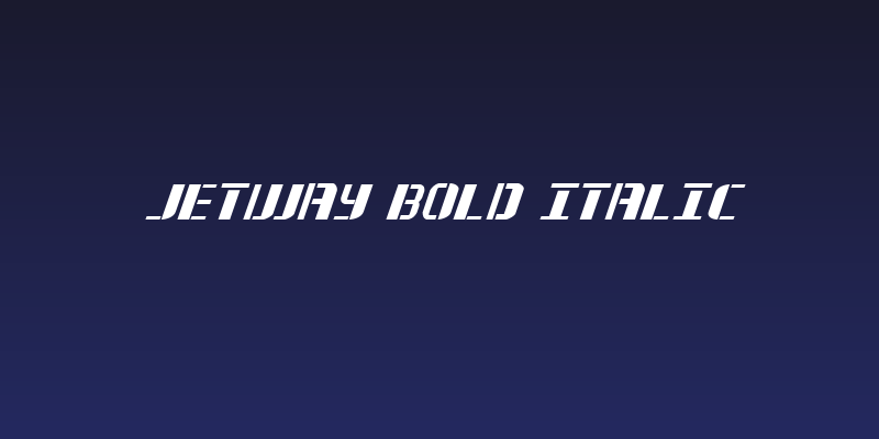 Jetway Bold Italic Social Header
