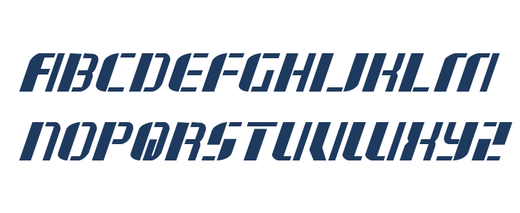 Jetway Bold Italic Lowercase