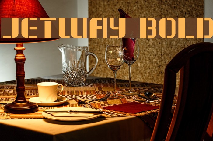 Jetway Bold Font examples