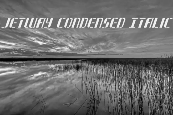 Jetway Condensed Italic Font examples
