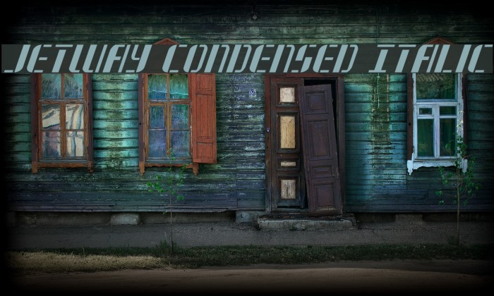 Jetway Condensed Italic Example 2