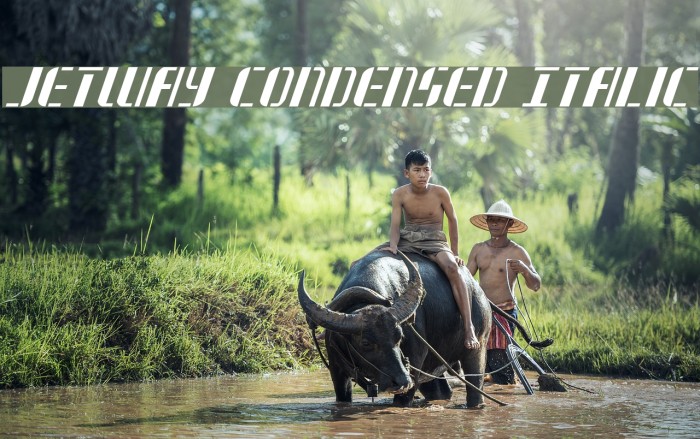 Jetway Condensed Italic Example 3