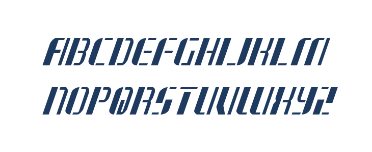 Jetway Condensed Italic Lowercase