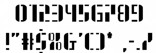 Jetway Condensed Font OTHER CHARS