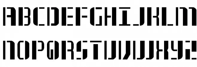 Jetway Condensed फ़ॉन्ट अपरकेस