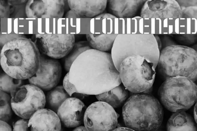 Jetway Condensed Font examples