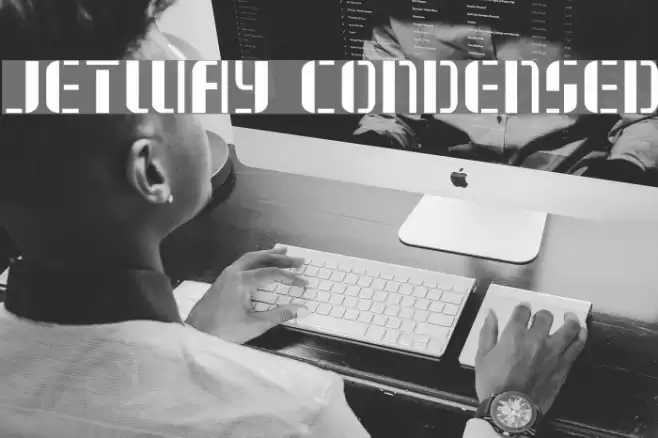 Jetway Condensed Font examples