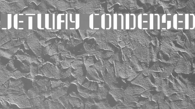 Jetway Condensed Font examples