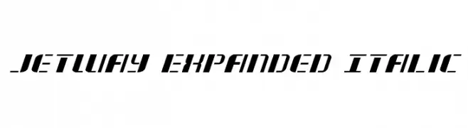 Jetway Expanded Italic  免费字体下载
