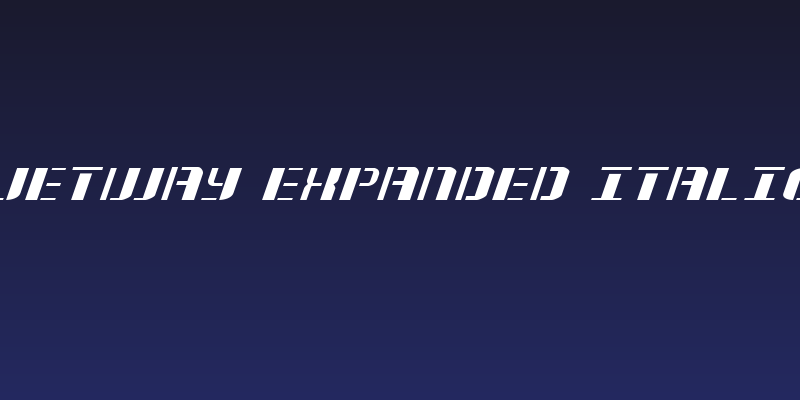 Jetway Expanded Italic Social Header