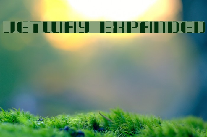 Jetway Expanded Font examples