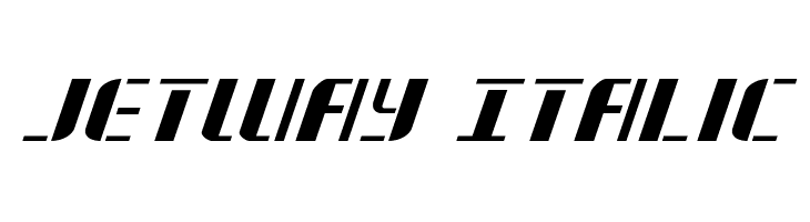 Jetway Italic Font