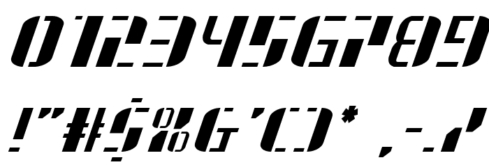 Jetway Italic Font OTHER CHARS