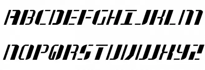 Jetway Italic Fonte MAIÚSCULAS
