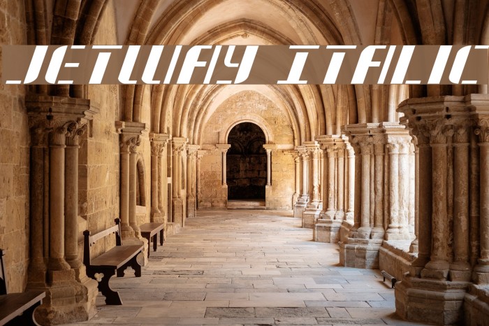 Jetway Italic Font examples