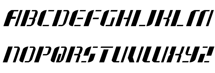 Jetway Italic Font LOWERCASE