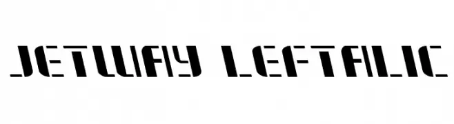 Jetway Leftalic  免费字体下载