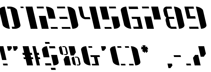 Jetway Leftalic Font OTHER CHARS