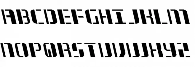 Jetway Leftalic フォント 大文字