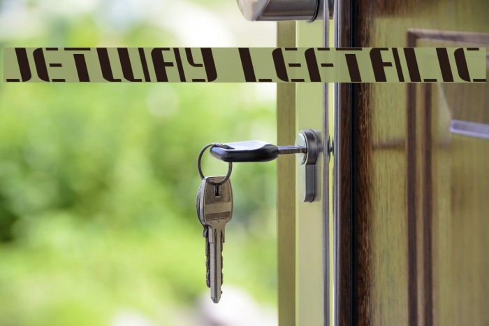 Jetway Leftalic Font examples
