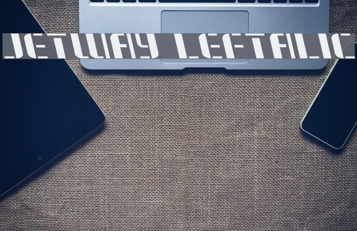 Jetway Leftalic Font examples