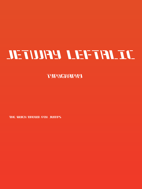 Jetway Leftalic Poster