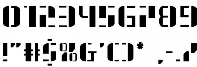 Jetway Regular Font OTHER CHARS
