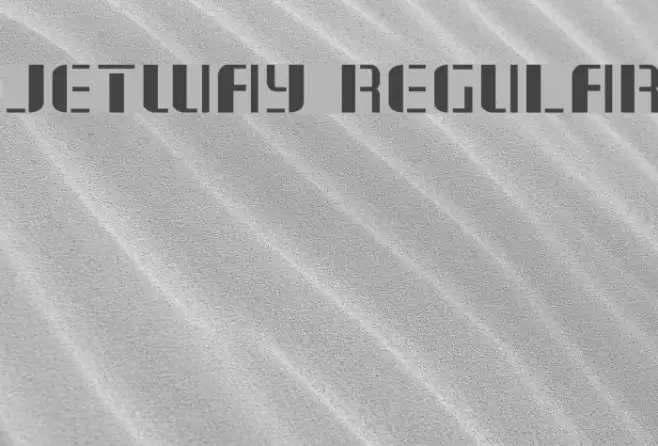 Jetway Regular Font examples