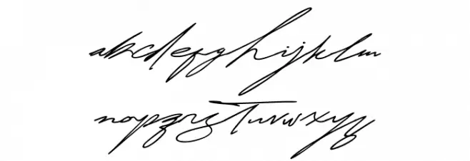 Jeulimed Schriftart Kleinbuchstaben