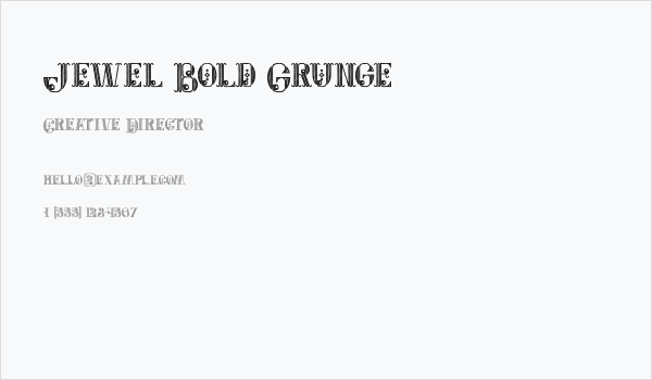 Jewel Bold Grunge Business Card